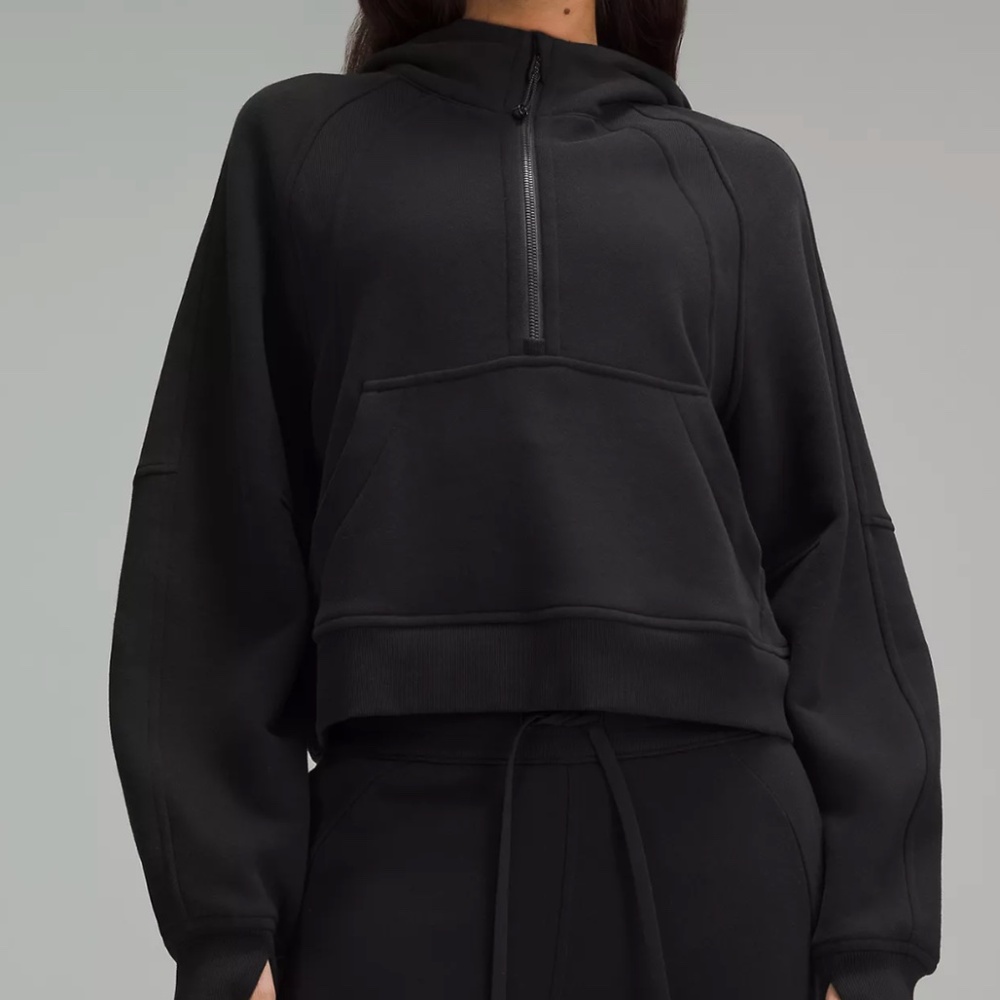 Lululemon Scuba Oversized Half-Zip Hoodie Black Size XL/XXL